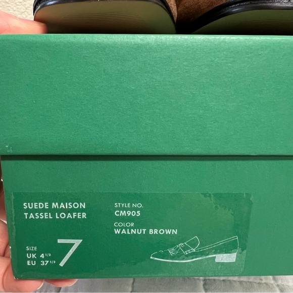 J. Crew Suede Maison Tassel Loafers in Walnut Brown Size 7 - Picture 9 of 13